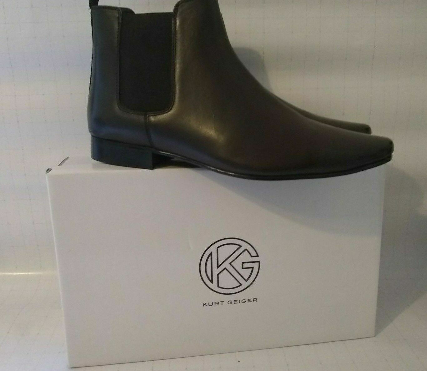 Kurt Geiger KG Harvey Men'S Dark Brown Leather Chelsea Dealer Boots- UK 42