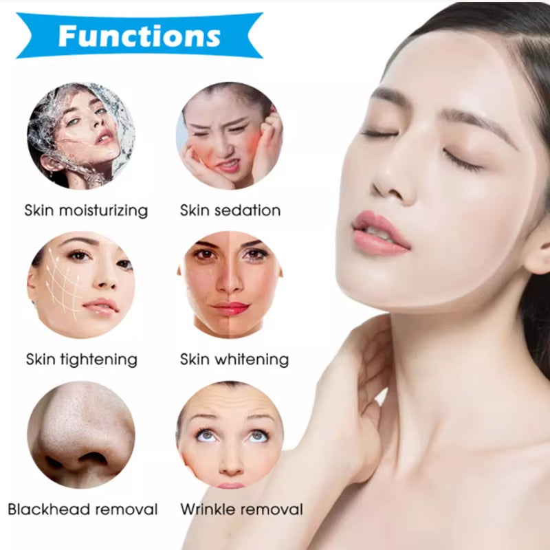 6 in 1 Small Bubble Aqua Care Hidra Oxygen Facial Skincare Machine Deep Cleaner Hydra Scrubber Facial Microdermabrasion Machine