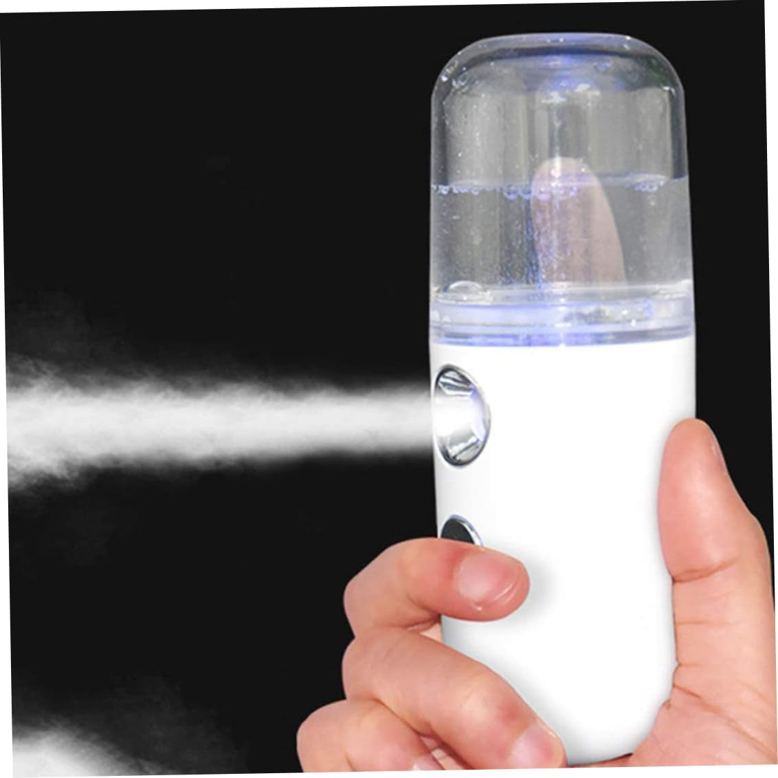 Nano Face Mister, 2PCS Mini Facial Mist Steamer, USB Rechargeable Handy Moisturizing Sprayer, Portable Facial Steamer for Hydrating Face Care