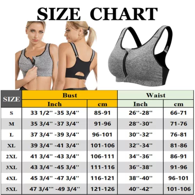 Women'S Posture Corrector Bra Wireless Back Support Front Closure Bra plus SIZE