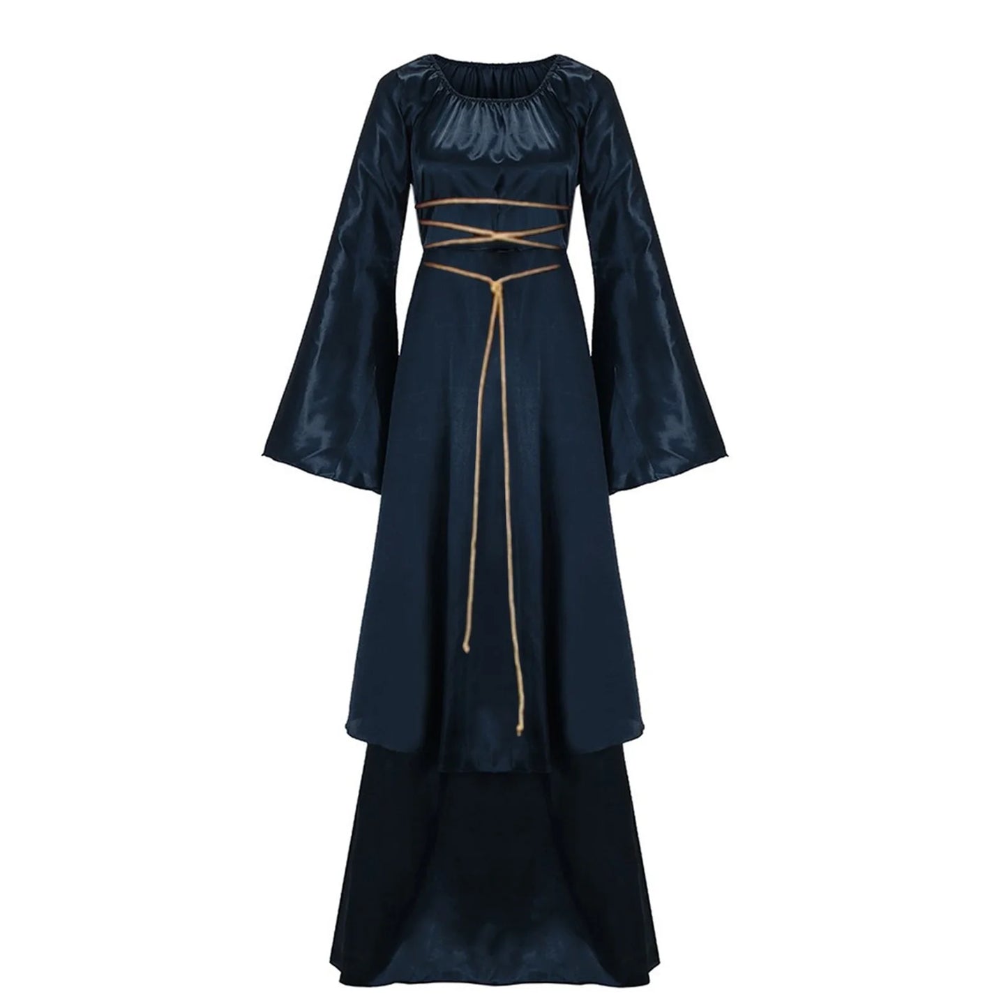 Renaissance Dress for Women plus Size Medieval Dress Lace up Corset Viking Dress Long Sleeve Irish over Long Dress