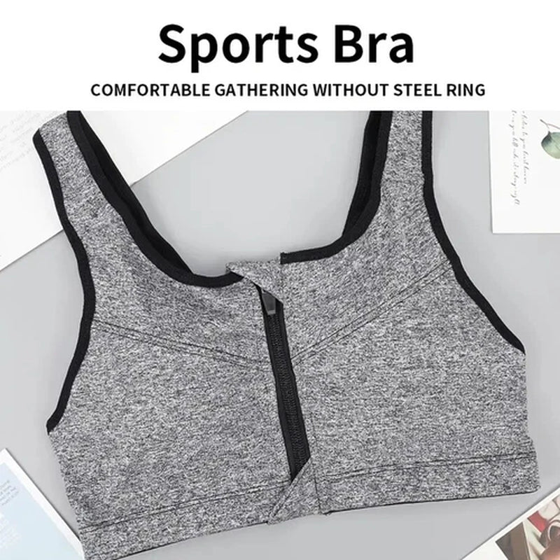 Women'S Posture Corrector Bra Wireless Back Support Front Closure Bra plus SIZE