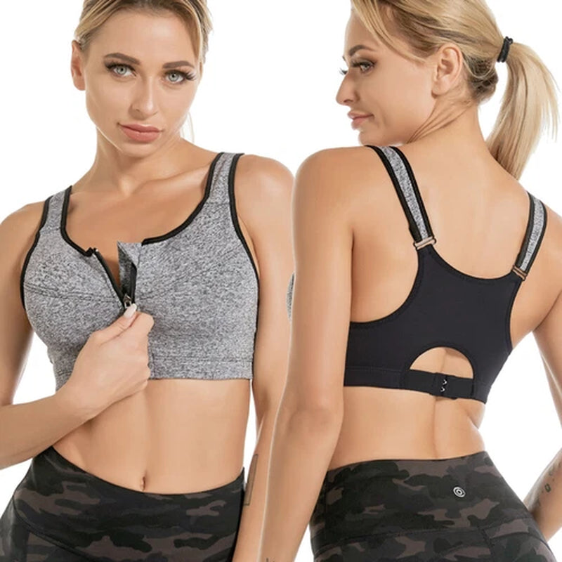 Women'S Posture Corrector Bra Wireless Back Support Front Closure Bra plus SIZE