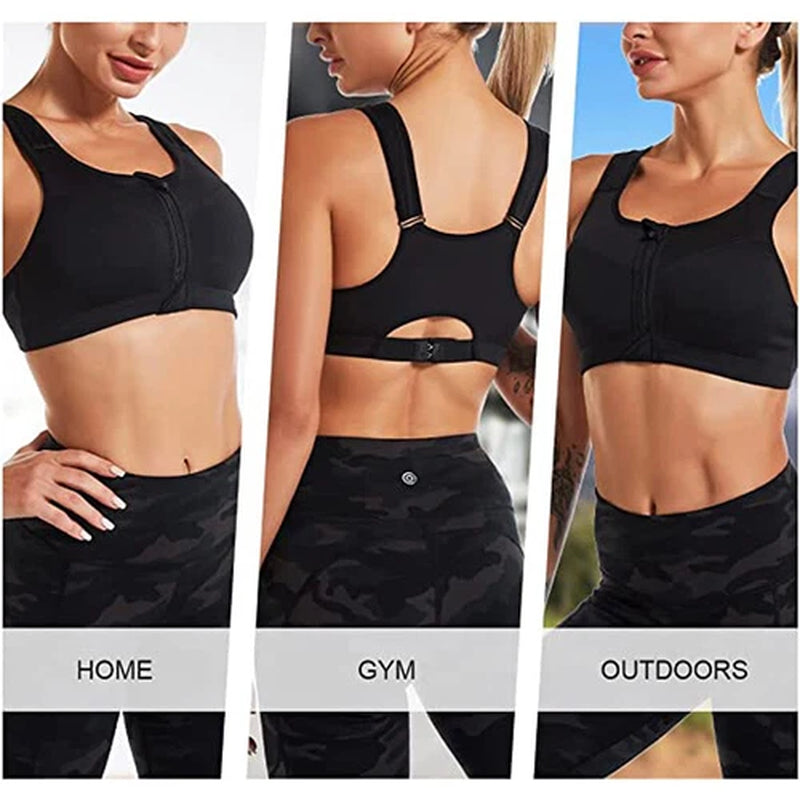 Women'S Posture Corrector Bra Wireless Back Support Front Closure Bra plus SIZE