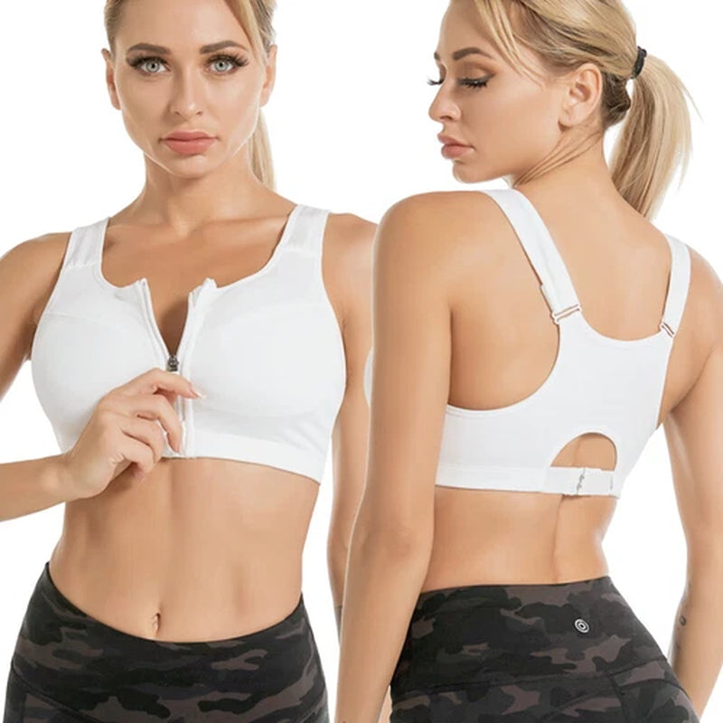 Women'S Posture Corrector Bra Wireless Back Support Front Closure Bra plus SIZE