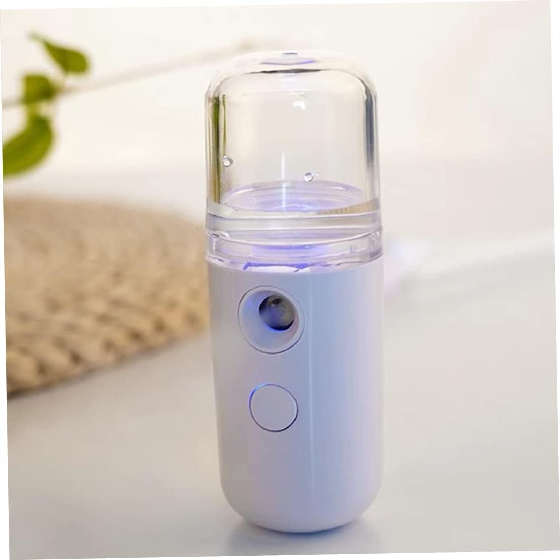 Nano Face Mister, 2PCS Mini Facial Mist Steamer, USB Rechargeable Handy Moisturizing Sprayer, Portable Facial Steamer for Hydrating Face Care