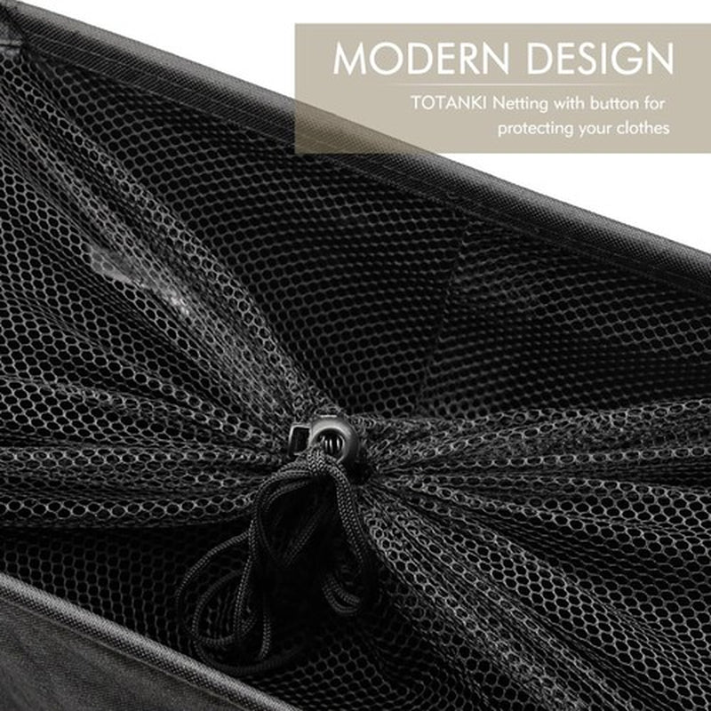 25"Rolling Slim Laundry Basket on Wheels Foldable Hamper with Handle Collapsible