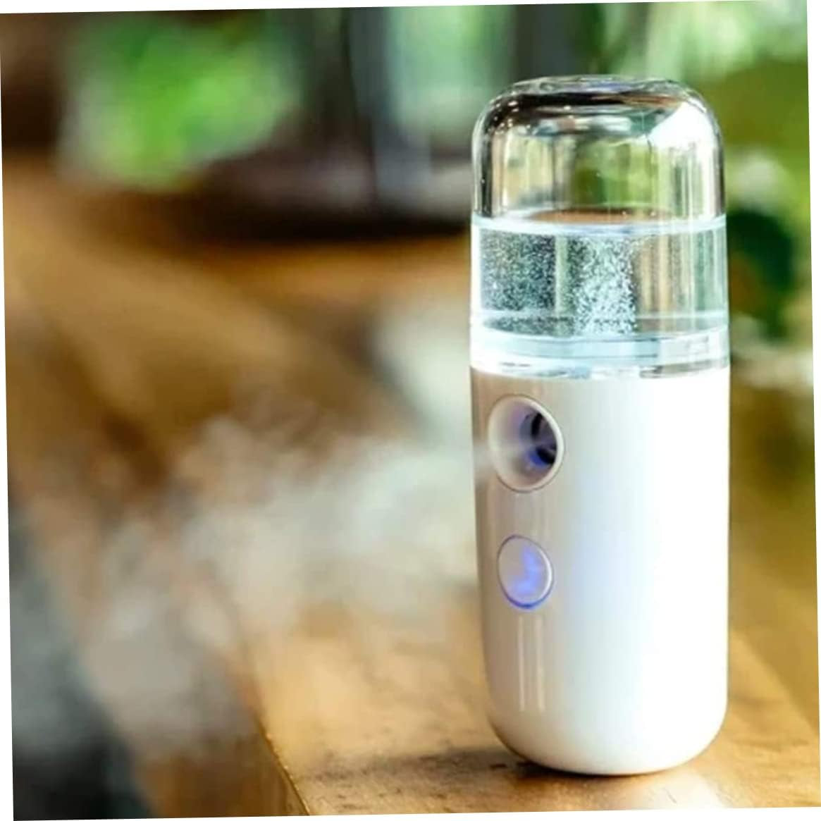 Nano Face Mister, 2PCS Mini Facial Mist Steamer, USB Rechargeable Handy Moisturizing Sprayer, Portable Facial Steamer for Hydrating Face Care