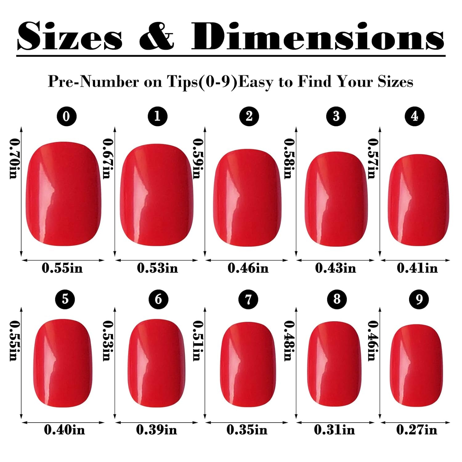 576Pc Short Press on Nails, round Square XS Fake Nails Full Cover Glossy Gel Press on Nails Short Artificial Fingernail False Acrylic Presson Tips 24 Colors for Kids Girls Women
