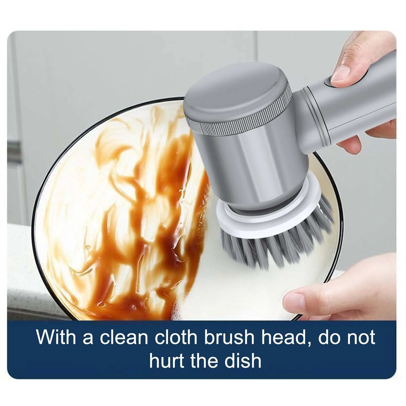 Clearance！ Electric Scrubber Electric Cleaning Brush Cordless Power Scrubber with 5 Replaceable Brush Heads Handheld Power Shower Scrubber for Bathtub Floor Wall Tile Toilet Dish Towels for Kitchen