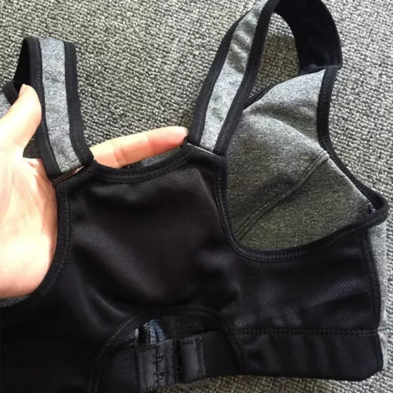 Women'S Posture Corrector Bra Wireless Back Support Front Closure Bra plus SIZE